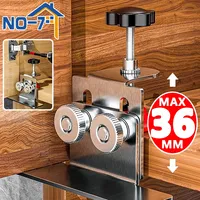 Cabinet Door Mounting Jig, Adjustable Cabinet Door Installation Positioner, Easy Install Woodworking Clamp Furniture Tools