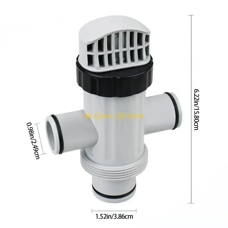 مجموعة محولات تحويل مضخة حمام السباحة M7DF وصمامات الغطاس مناسبة للخراطيم الملولبة #6