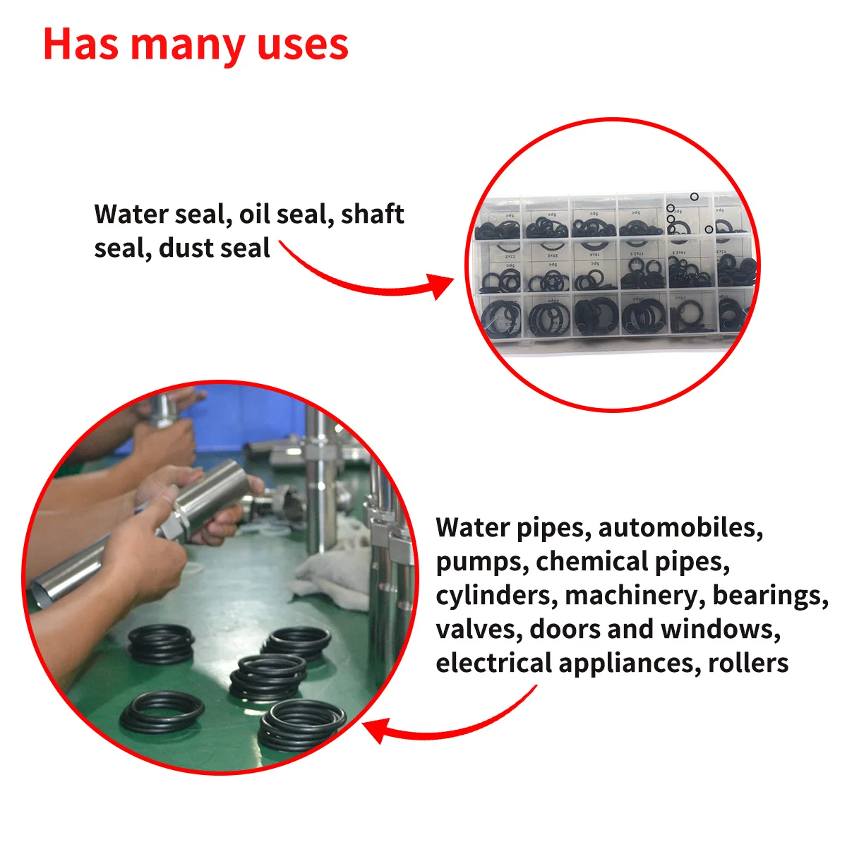 

225 pcs Sizes Rubber Grommet Kit Metric Wire Seal Black Auto Boat Rv Repair Gasket O Ring Set Rubber Grommet Hardware