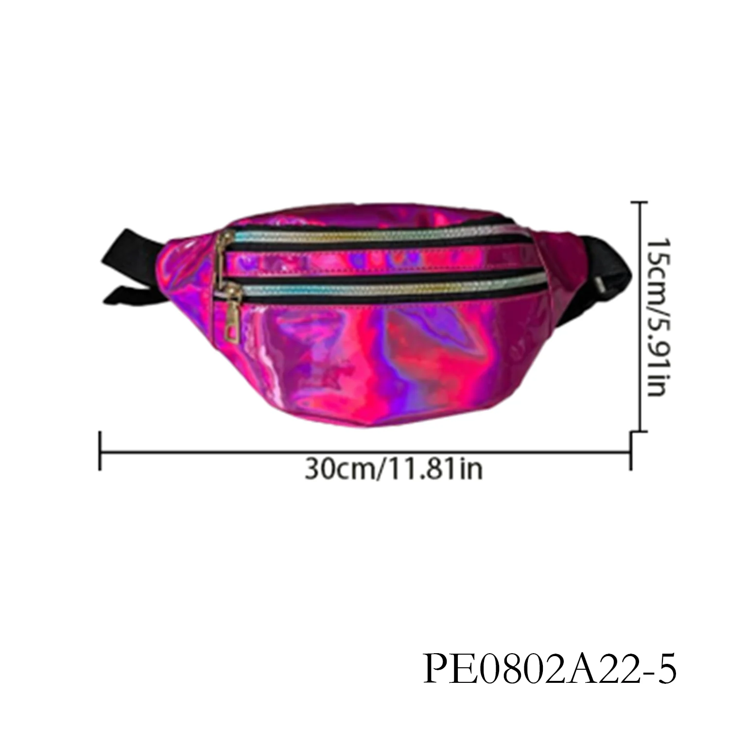 PESENAR Le sac de taille rose des années 1980 convient aux scénarios de fête et de sports de plein air des années 1980