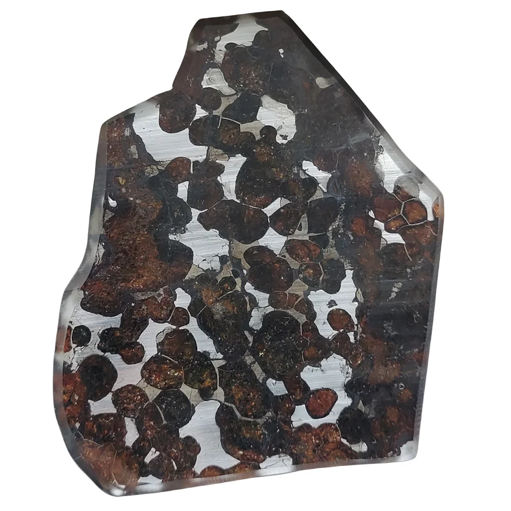 33.5g SERICHO Pallasite Natural Olivine meteorite Slice Collection Olivine Meteorite Specimen - from Kenya - CA152