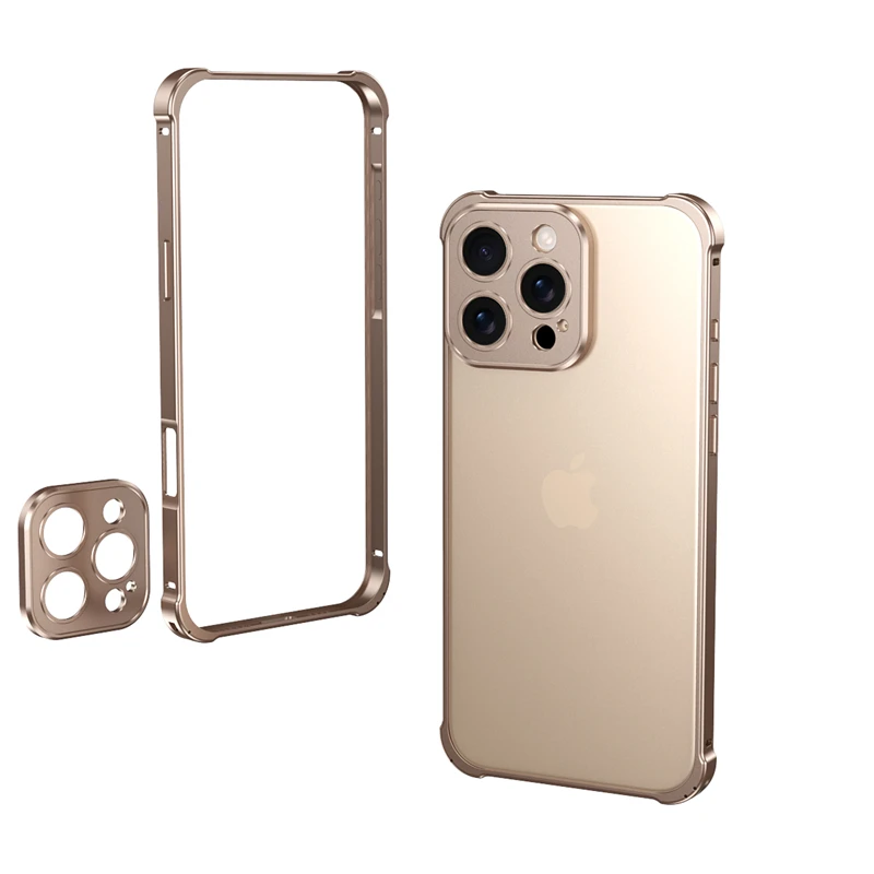 Aluminiumrahmen Metallstoßstange Hartschale für IPhone 16 15 14 13 Pro Max Plus 16 Pro 15Pro Pro Max Legierung Objektivschutz Telefonabdeckung