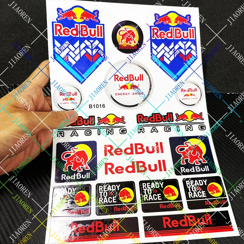 

Новая светоотражающая наклейка с красным быком на мотоцикл для KTM HONDA YAMAHA SUZUKI KAWASAKI # 2
