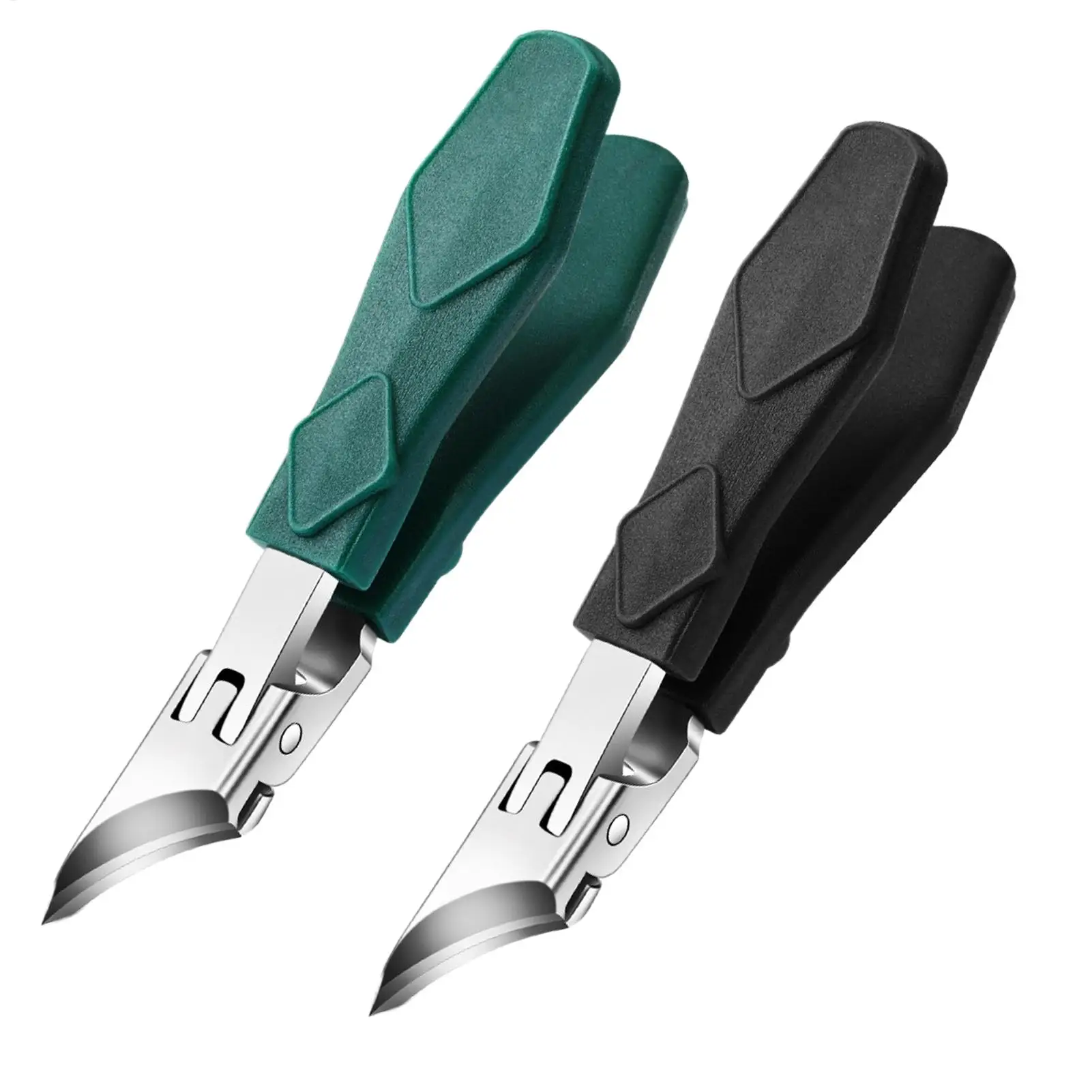 Slanted Nail Clippers Large opening nail scissors Heavy Duty Anti splash Curved Nail Clippers Ingrown Toenail Tool for Household