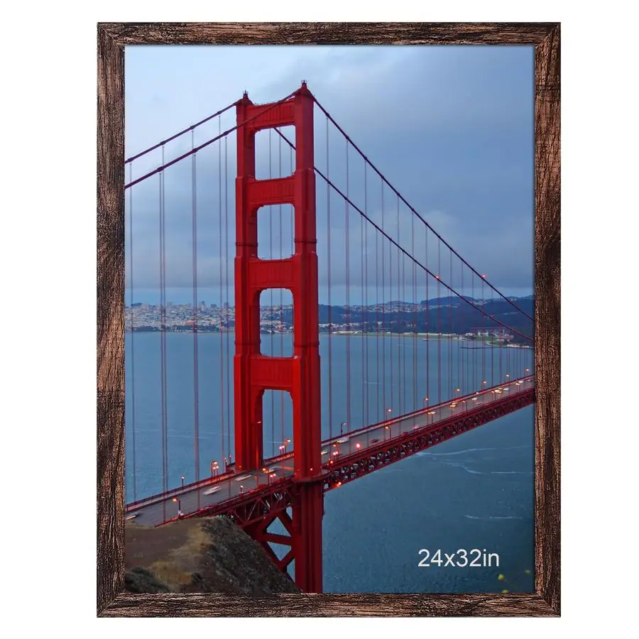 

Фоторамка коричневая 24x32, настенная рамка для постеров, для фотографий 24x32 без подложки, 1 шт.