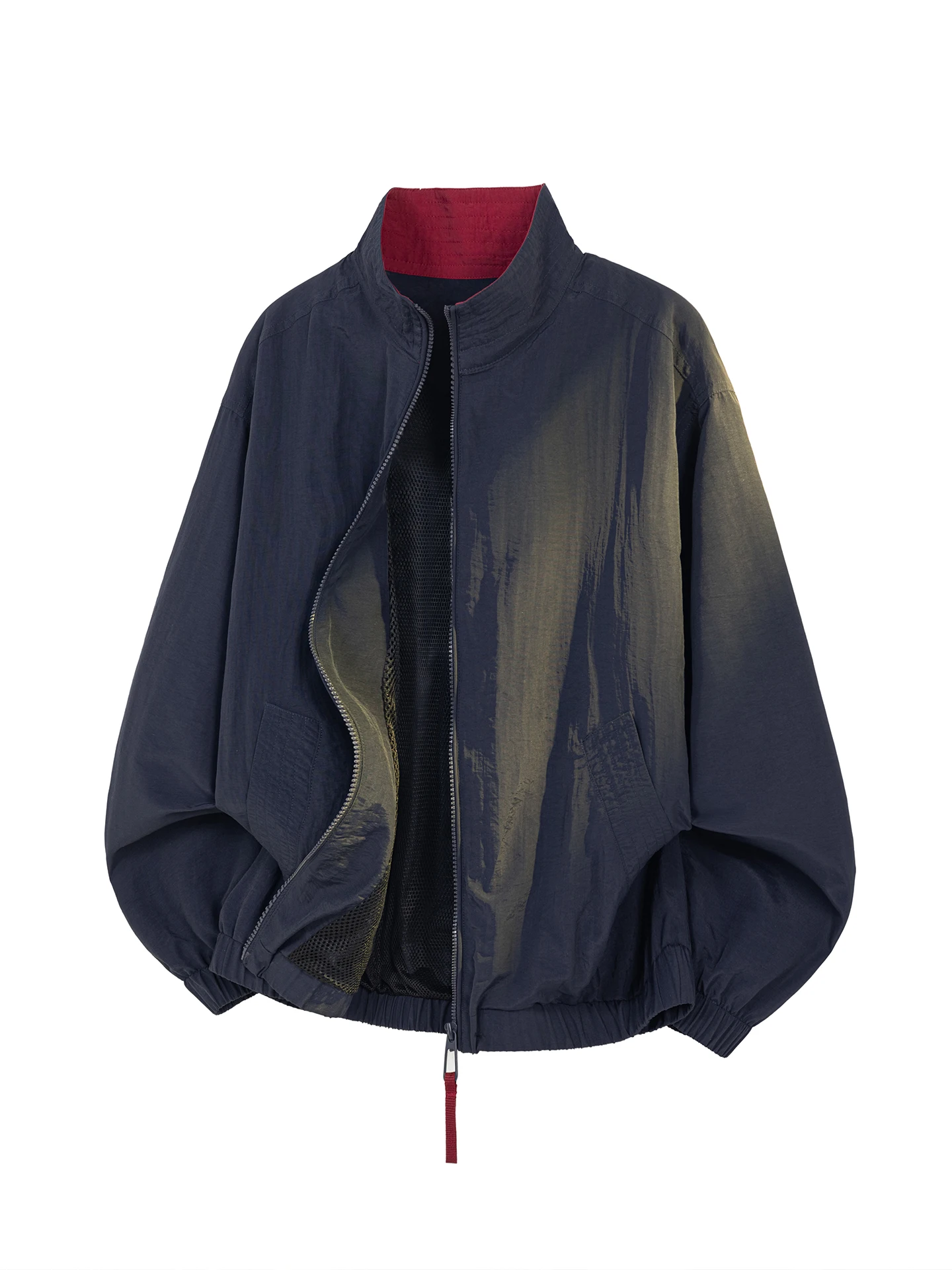 

Мужская рабочая куртка свободного кроя в американском стиле с воротником-стойкой, модная брендовая верхняя одежда, синяя, весенняя новинка