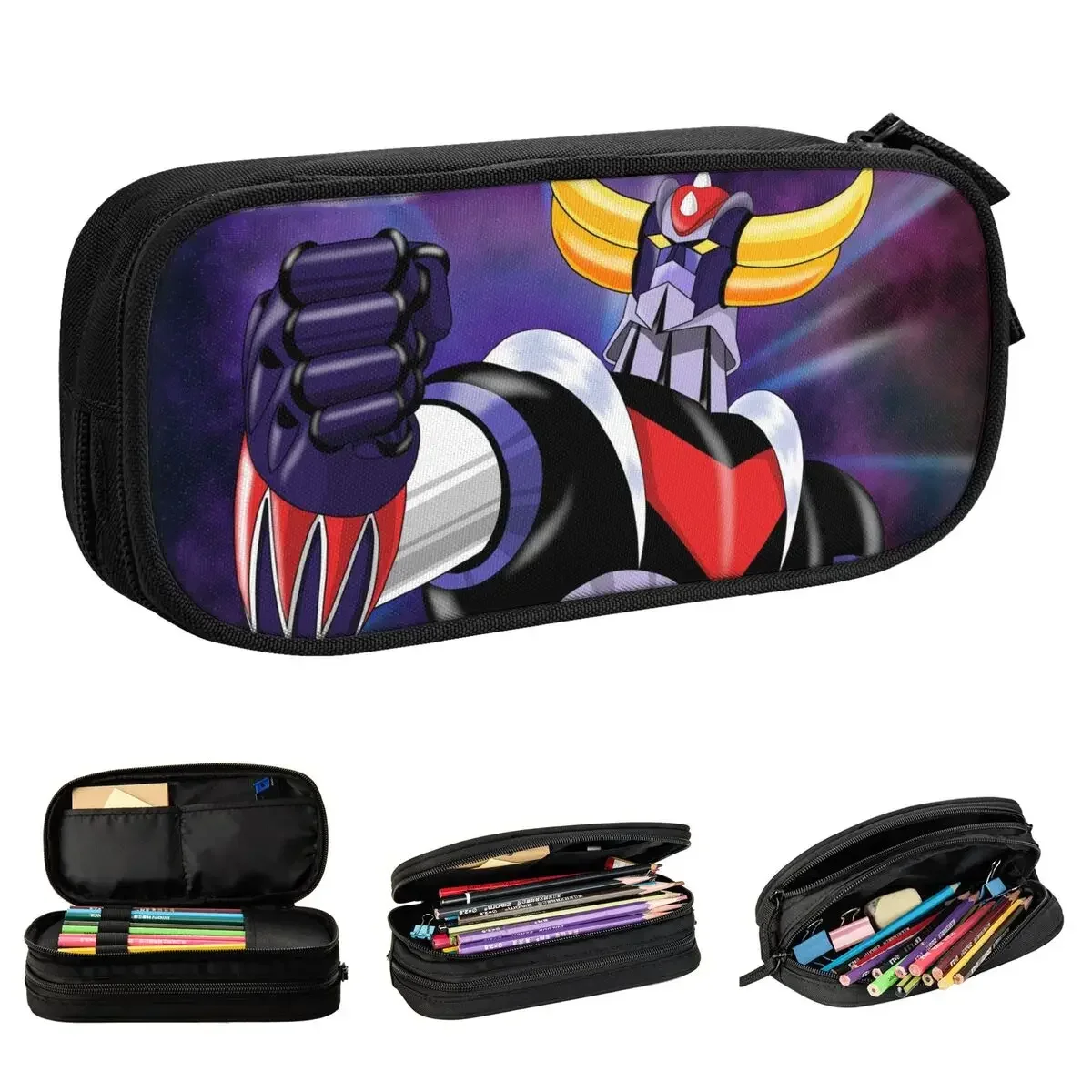 

UFO Robot Grendizer Mazinger Z Pencil Cases Goldorak Actarus Anime Pencilcases Pen Box Student Bag School Supplies Stationery