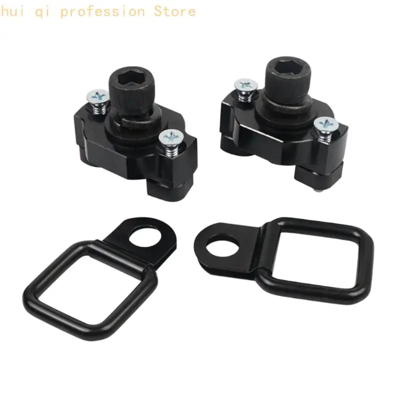 2/4-teiliges UTV-Ladungskontroll-Hardware-Kit, D-Loop-Zurrpunkte aus Aluminium mit T-Nut-Muttern für Werkzeuge, Ausrüstung und – Detail 8