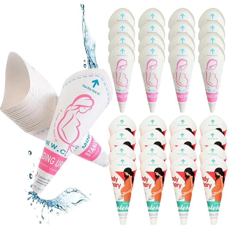 6 ~ 24 قطعة/الوحدة ورقة مبولة المتاح المحمولة آمنة مريحة السفر في الهواء الطلق أدوات التخييم الإناث الدائمة أدوات المرحاض TMZ #1