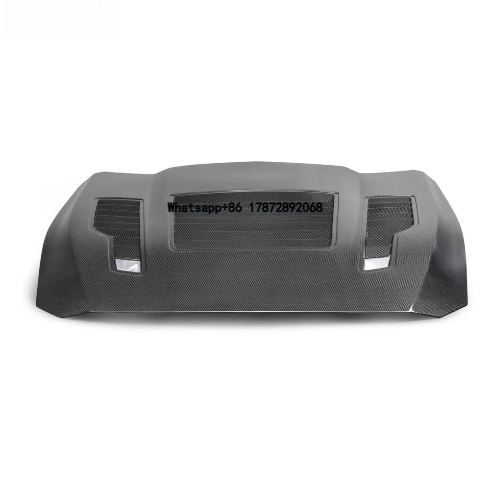 Suitable for 2024  Mustang S650 Mustang Hood Modification GT4 Carbon Fiber Engine Hood (Customizable Dry Carbon Fiber)