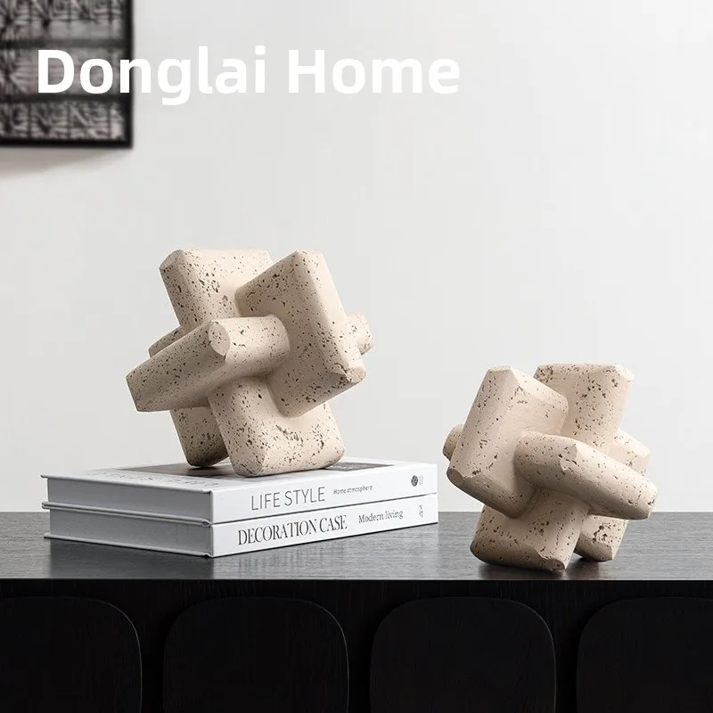 

Минималистичный геометрический декоративный предмет из смолы, креативное украшение для рабочего стола, декор для гостиничных номеров, мягкий декор в стиле шинуазри