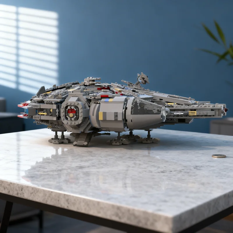 LEGO MOC Millennium Falcon variklio modelis, 2591 dalys
