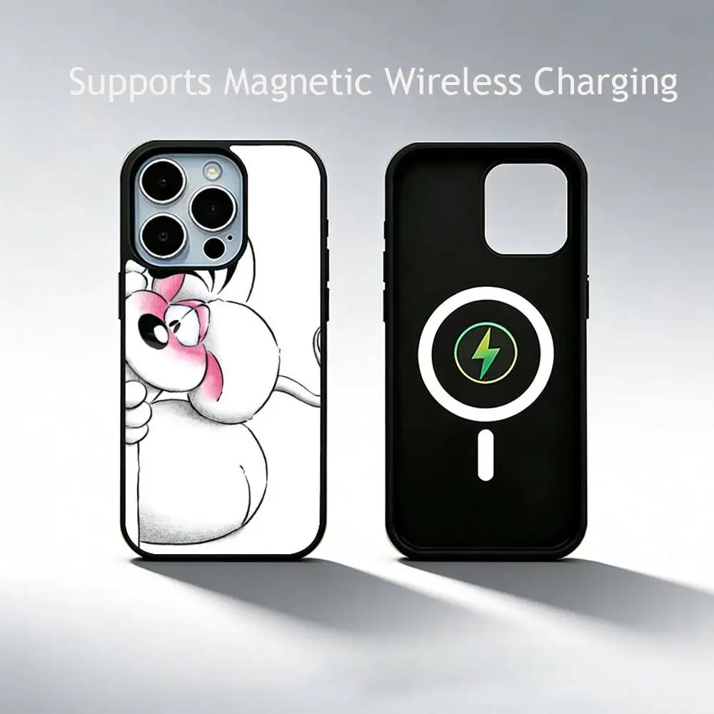 Cartoon D-Diddl  Phone Case For iPhone17,16,15,14,13,12,11 Plus,Pro Supports Magnetic Wireless Charging