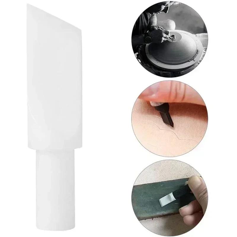 Obrotowe ostrze noża do cięcia skóry, ceramiczny nóż obrotowy niklowany z płaskim/nadłączonym ostrzem ceramicznym 7-8-9 mm DIY rzeźba w skórze