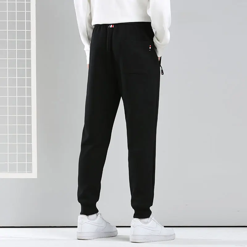 メンズトレンディナインクロストップスポーツスリーパーピュアコットンカジュアルパンツ