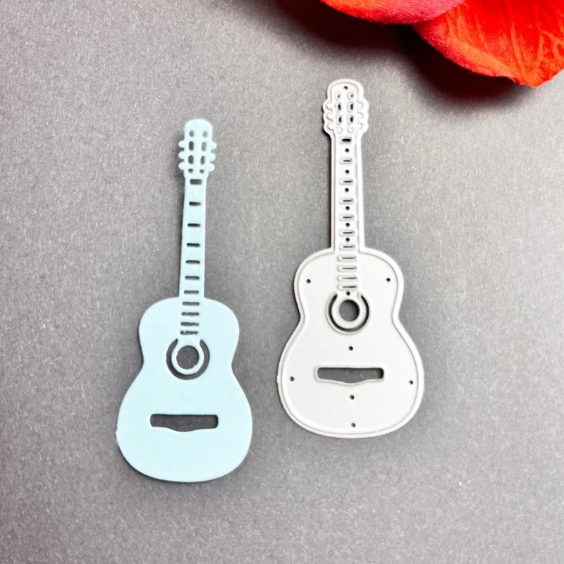 C63B Guitar Metal Cutting Dies Stencils for DIY Scrapbooking Decorative Embossing Paper Cards Template Decor Die Cuts