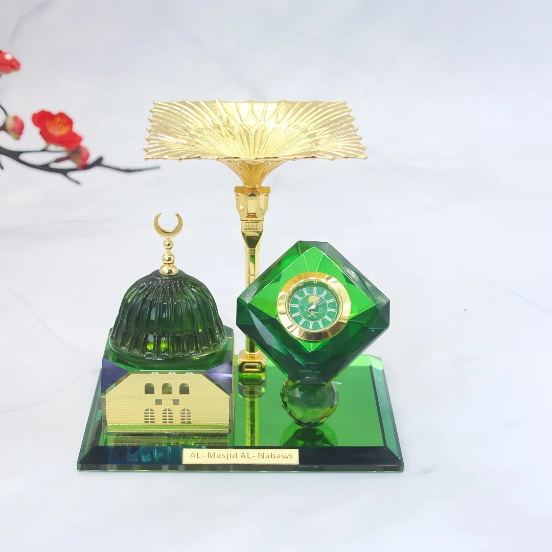 

Arabic style building crystal Kaaba car house crystal car ornaments Temu crystal Saudi gift