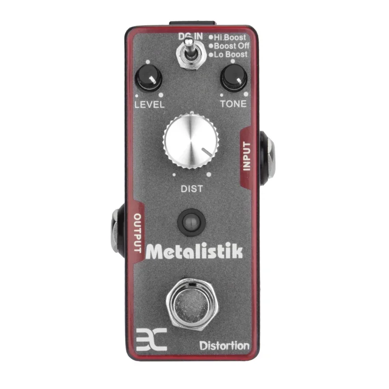 

ENO TC11 Metalistik Metal Distortion Electric Guitar Effects Adjustable Pedals 3 Working Modes Lo Boost/BOOst Off/Hi Boost