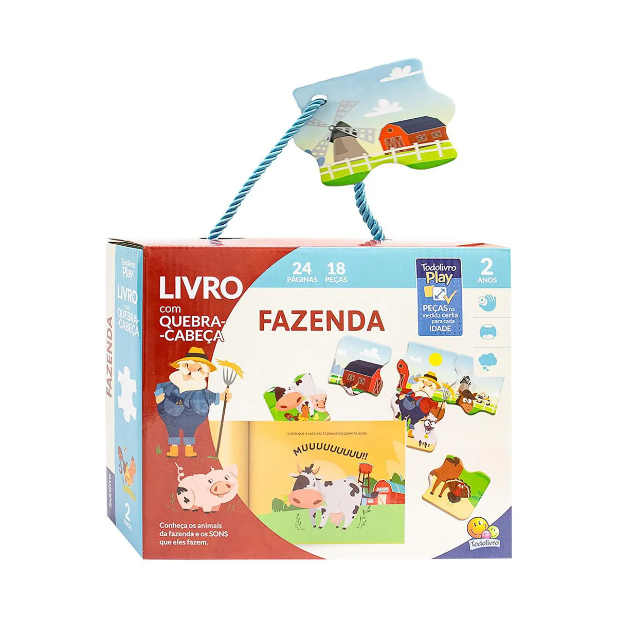 Book With Puzzle-Farm-Todolivro