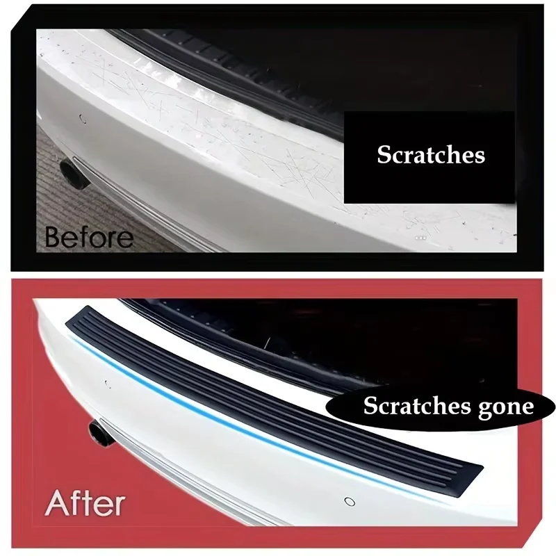 Universale 90/104 cm Auto bagagliaio striscia di protezione paraurti anti-collisione anti-graffio porta posteriore decorazione striscia soglia