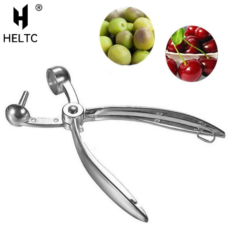 1PC 18CM Cherry Fruit Kitchen Pitter Remover Olive Corer Remove Pit Tool Seed Gadge Fruit and Vegetable Kitchen Tools Nutcracker