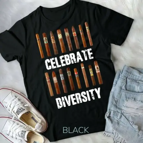 

Celebrate Diversity Smoke Cigars Cigar Smoking Shirt Funny Smoke Lover UnisexTee