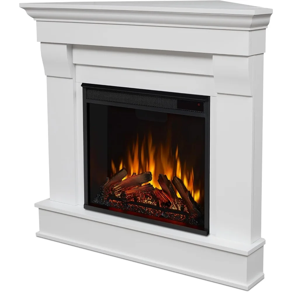 

41" Corner Electric Fireplace with Mantel for Living Room or Bedroom, Replaceable Fireplace Insert Heater, Realistic Log