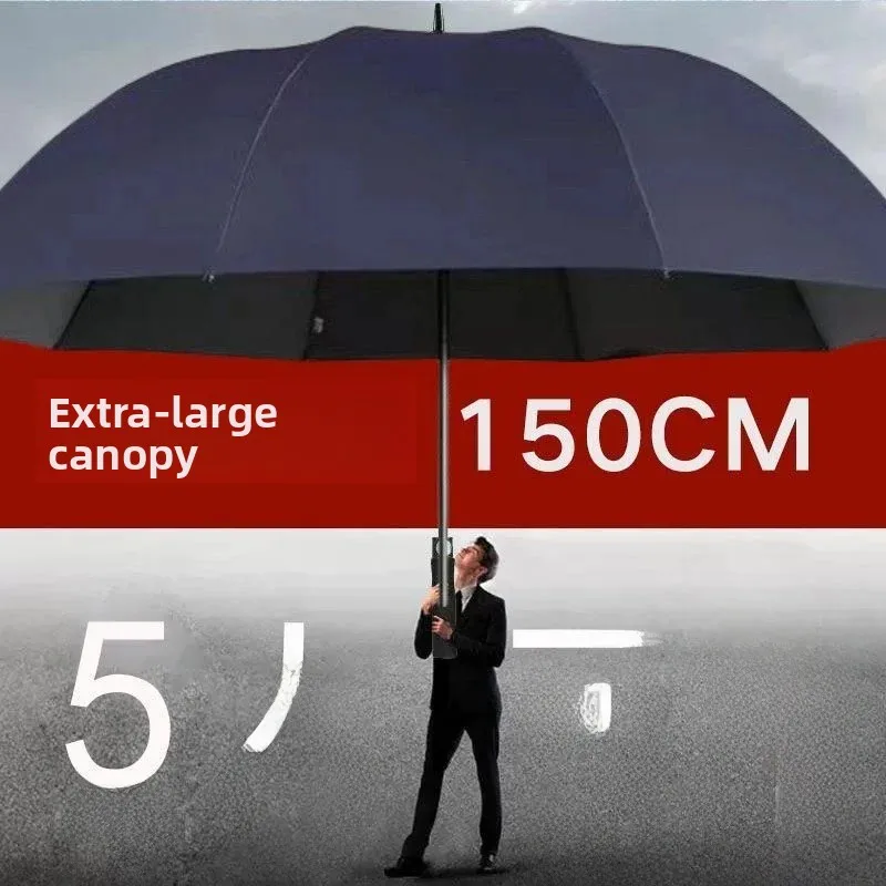 Extra Large 150cm Umbrella UV Protection Black Glue Sunscreen Sunshade Umbrella Thickened Ten Bones Fold Home Daily Use