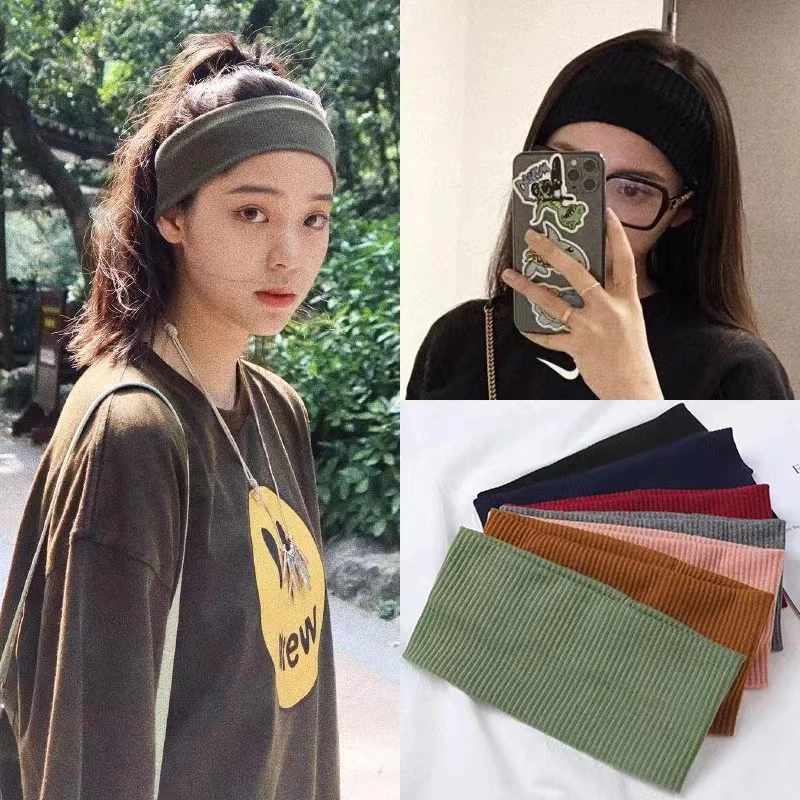 Sports Cycling Headband Sweat-proof Fitness Hairband Wash Face Tool Knitted Unisex Headband Cap Fashion Sports Run Accessories