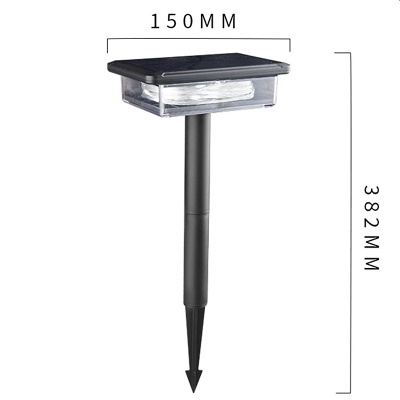 Luces solares para caminos AT64, luz LED Solar, lámpara para exteriores, luces de cadena impermeables para exteriores, pasarela, jardín, vacaciones