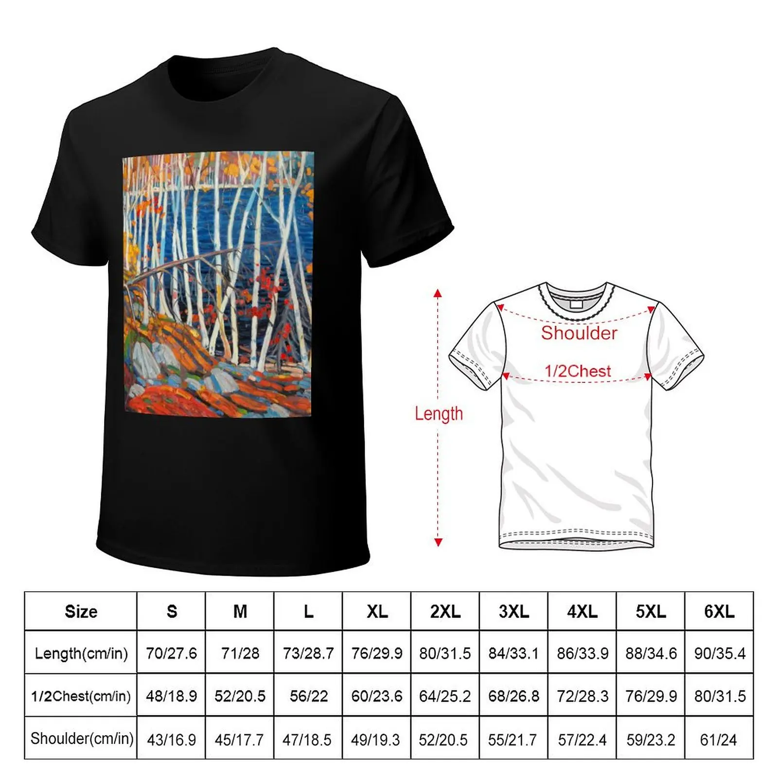 In The Northland (Group Of Seven) by Tom Thomson Canadian Landscape T-Shirt Casual Loose Daily Wear T-Shirt