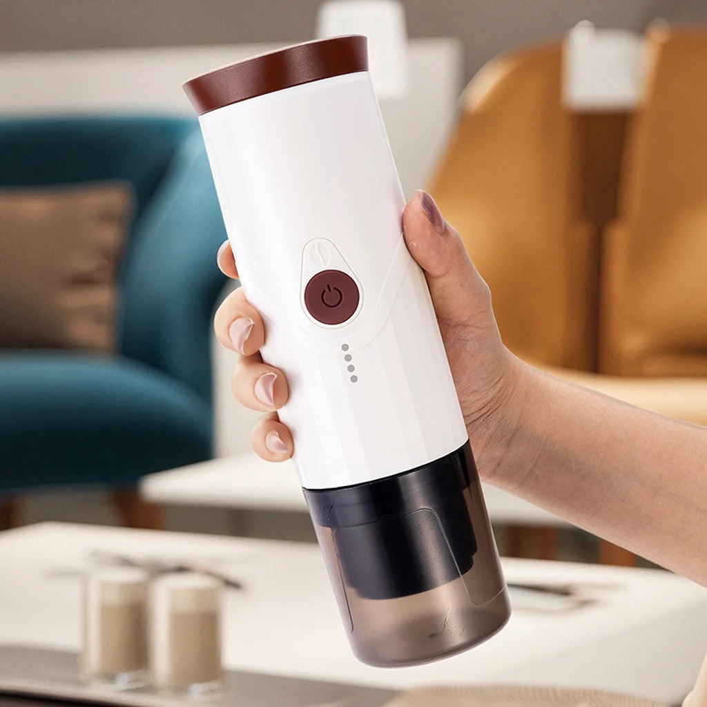 

Кофеварка для кемпинга, кофеварка для эспрессо, капсульная кофемашина быстрого приготовления, уличная мини-USB-машина, алюминий для путешествий, отеля