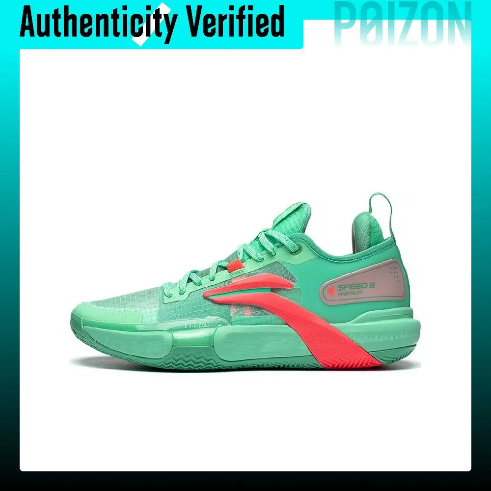 Li Ning Flash Strike 9 Premium PRM Summer Textile, Synthetic Leather Cushioning Slip Resistant Abrasion Resistant ABAT023-2