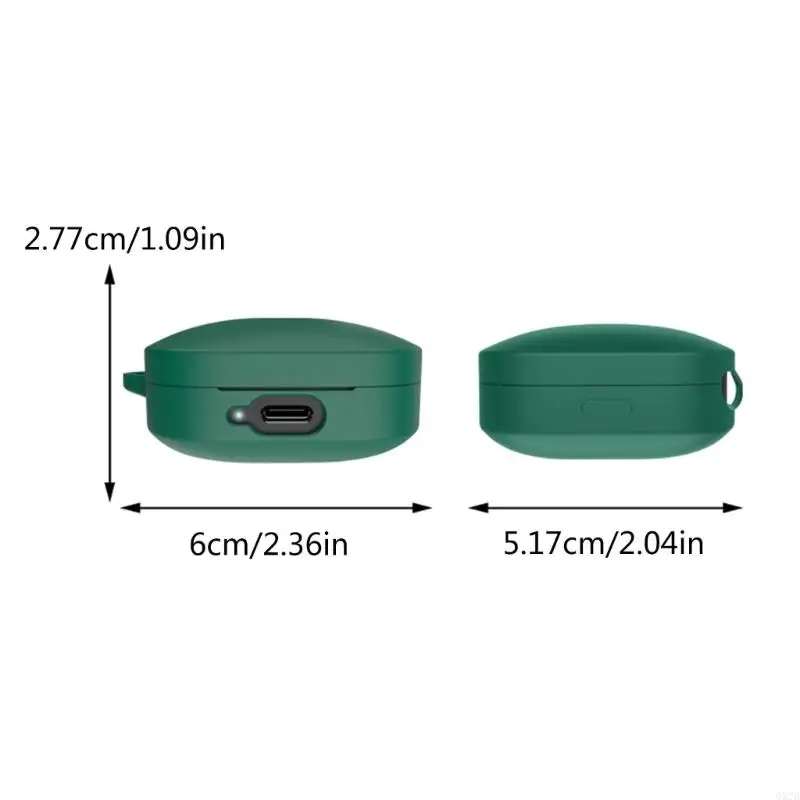 QX2B cảm ứng mềm silicon cảm ứng silicon bảo vệ Silicone Earbud Cover Bụi & Vỏ lưu trữ chống thấm nước cho chồi 6 nghe