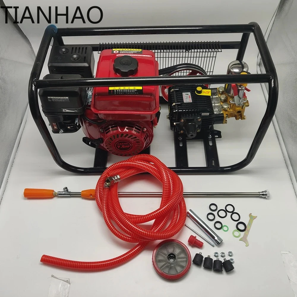 Four-stroke Petrol High-pressure with Triple Cylinder Plunger Pump,Farm/Orchard/Garden Spraying Machine