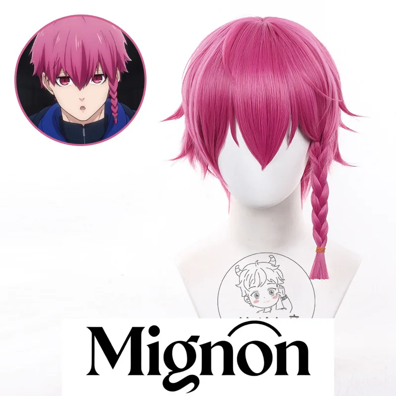 

Синий замок Höv Ranse парик для косплея круглый кожух головы плетеные косички подарок на Хэллоуин