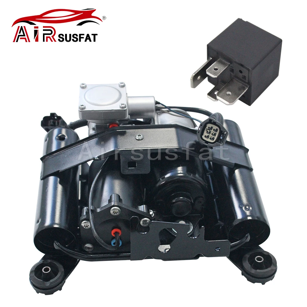 For Range Rover Mk III L322 Range Rover L322/HSE/Supercharged 06-12 Hitachi Air Suspension Compressor w/Bracket+Relay LR041777