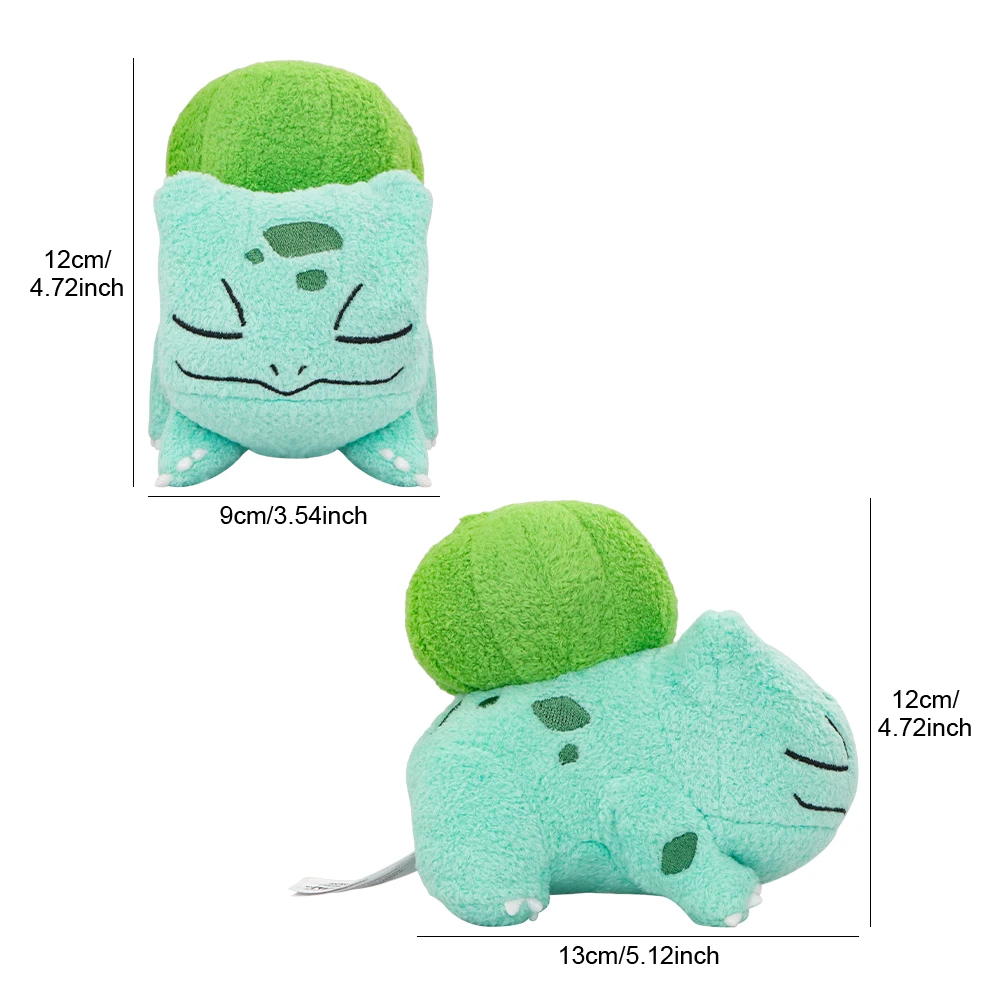 Kawaii Sleep Series Pokemon Plush Doll Oshawott Pawmi Bulbasaur Fluffy Stuffed Animal Toys Anime Desk Ornament Collectible Gifts - view 6