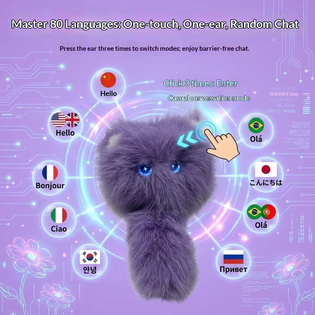 Picture 7: Intelligent Chaowan CAT Smart Robot Companion Robot Touch Bionic Interaction Emotional Companionship Wireless Intelligence Gifts