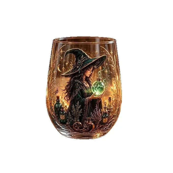 New Witch Festival Party Glass Cup Halloween Home Decoration Glass Cup Water Bottles for Girls m 5