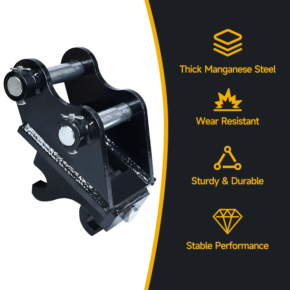Mini Excavator Quick Hitch Quick Coupler Quick Connect Quick Release Quick Change For 1-2Ton Excavator Small Bagger Accessories