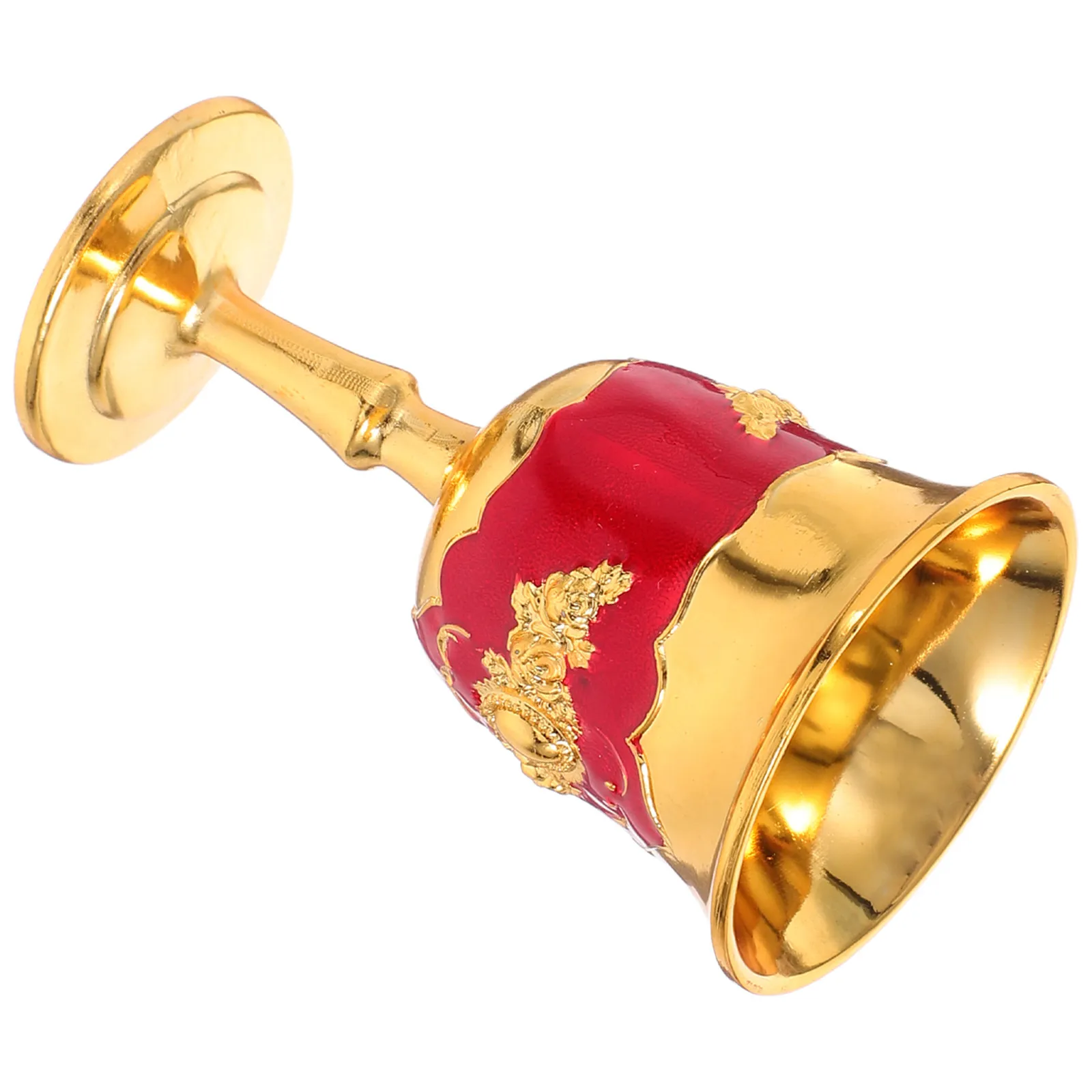 

Винтажный китайский бокал для ликера из цинкового сплава, рельефный металлический фужер для вина, элегантная посуда для дегустации в ретро-стиле