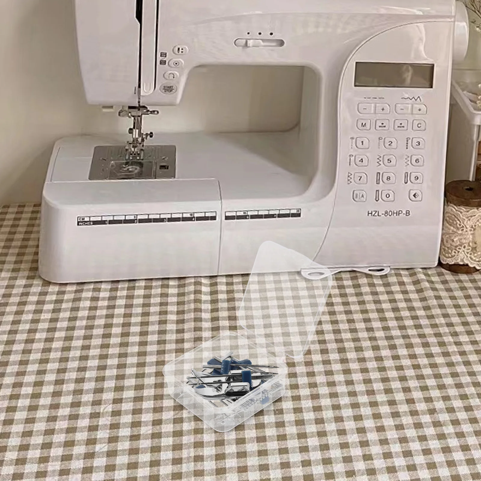 

2 Units Twin Needle Presser Foot Sewing Machine Accessory Strong Build Quality Ideal for Decorative Topstitching