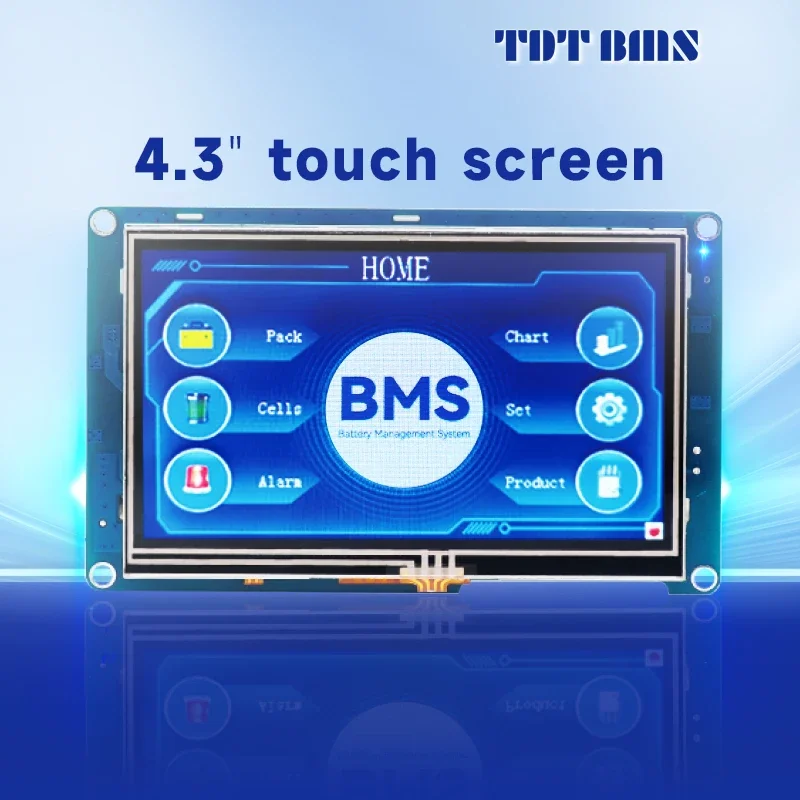 TDT Smart Bms Accessories LCD Screen Views Voltage Current Temperture SOC RS485/CAN LCD Touch Screen