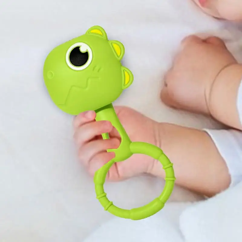 Giocattoli sensoriali per bambini bambini colorati giocattoli sensoriali giocattoli per neonati sonaglio compatto in Silicone per 6-12 mesi incoraggia la buonanotte