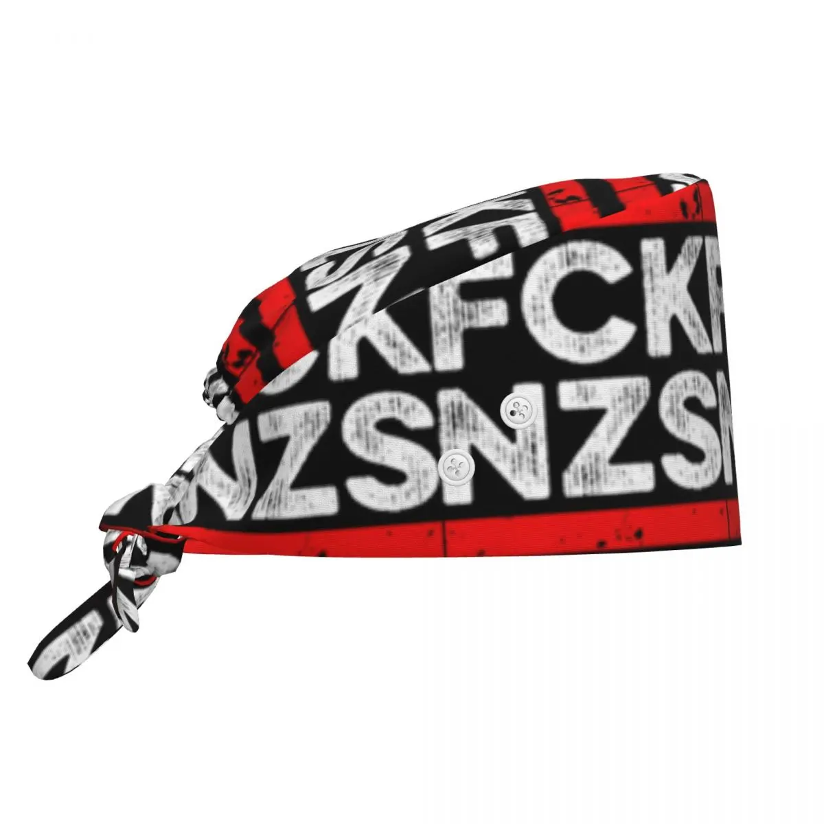 Fck Nzs Against Right Decent Anti Racism Scrub Hat Doctor Working Surgical Cap Men Women Adjustable Nursing Caps for Dentist