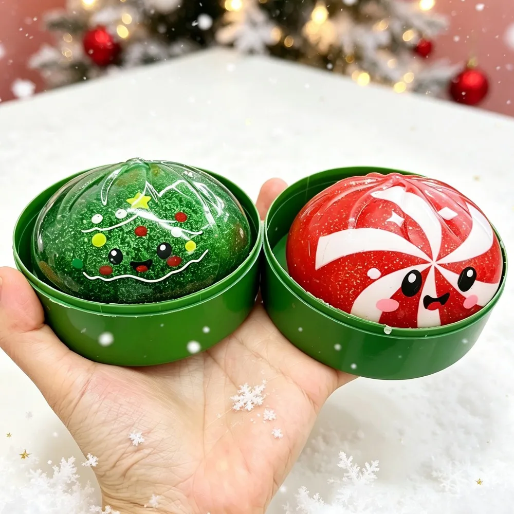 Niedliches Weihnachts-Bun-Squeeze-Stressabbau-Spielzeug, Quetschbares Bun-Spielzeug zum Stressabbau, Büro-Greifspielzeug, Geschenk, Schreibtischdekoration – Detail 11