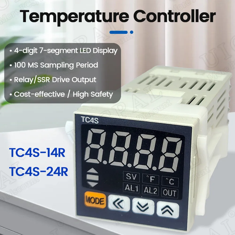 

TC4S-14R PID Temperature Controller Module Drive Output 100ms TC4S-24R for Autonics 4 Bit 7 Segment Code LED Display Relay SSR