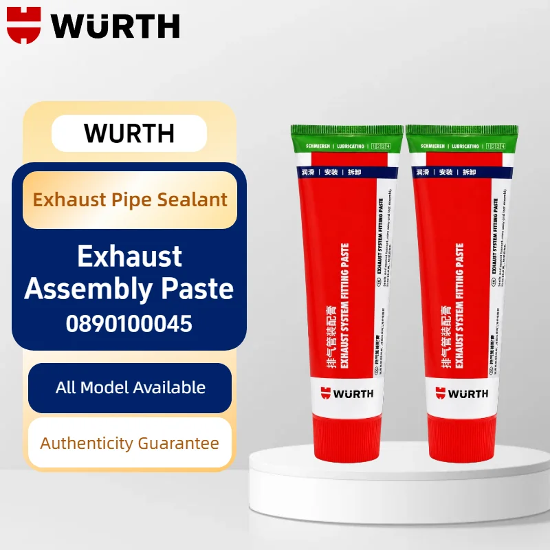 Wurth Exhaust Assembly Paste High Temp Exhaust Pipe Sealant for Muffler Flange Sleeve Joint Car Motorcycle Repair