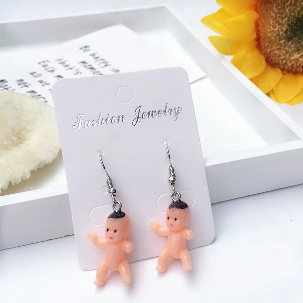 

Parties Girls Colorful Cute Handmade Creative Dangle Earrings Baby Earrings Jewelry Baby Doll